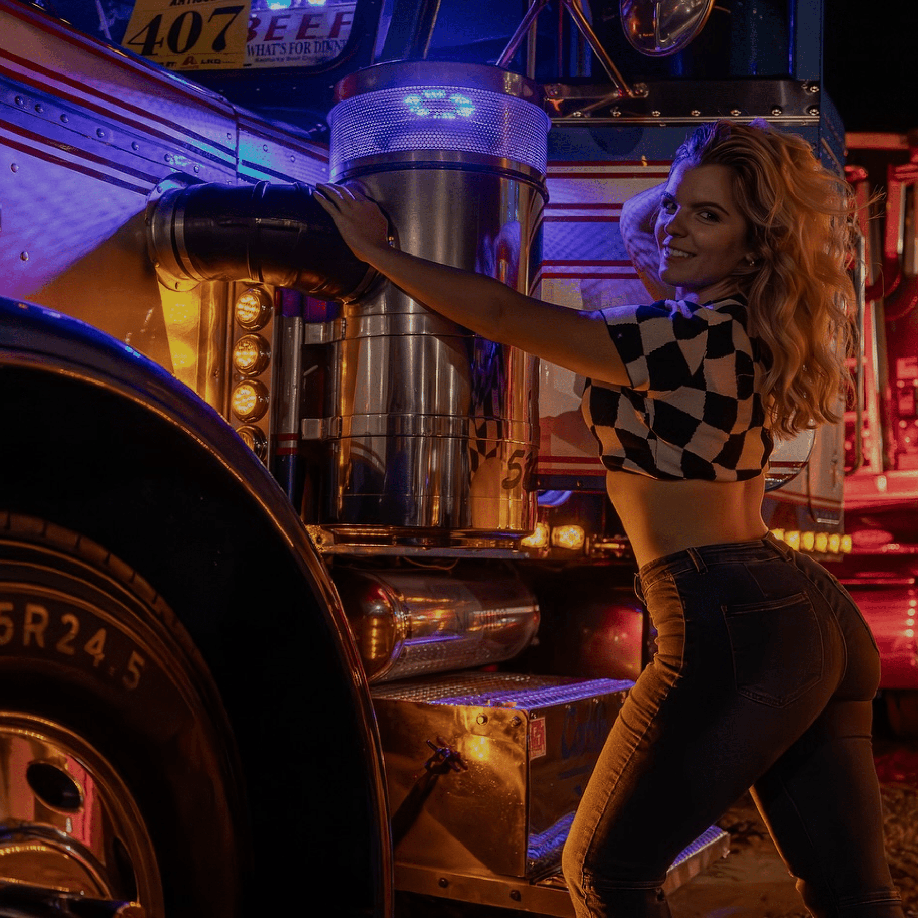 Trucks Truck Meiden die rijde
