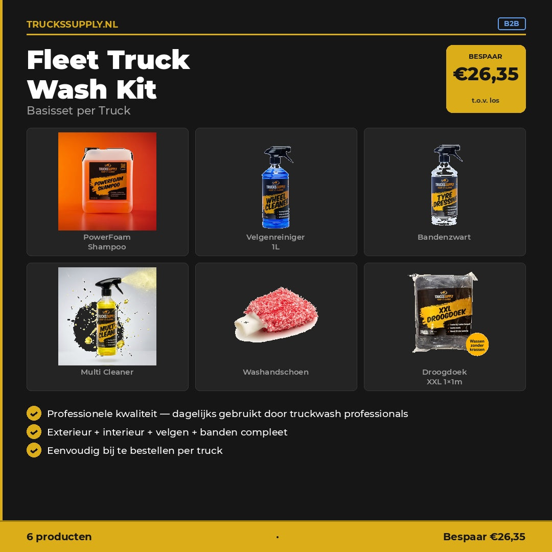 Fleet Truck Wash Kit – Basisset per Truck