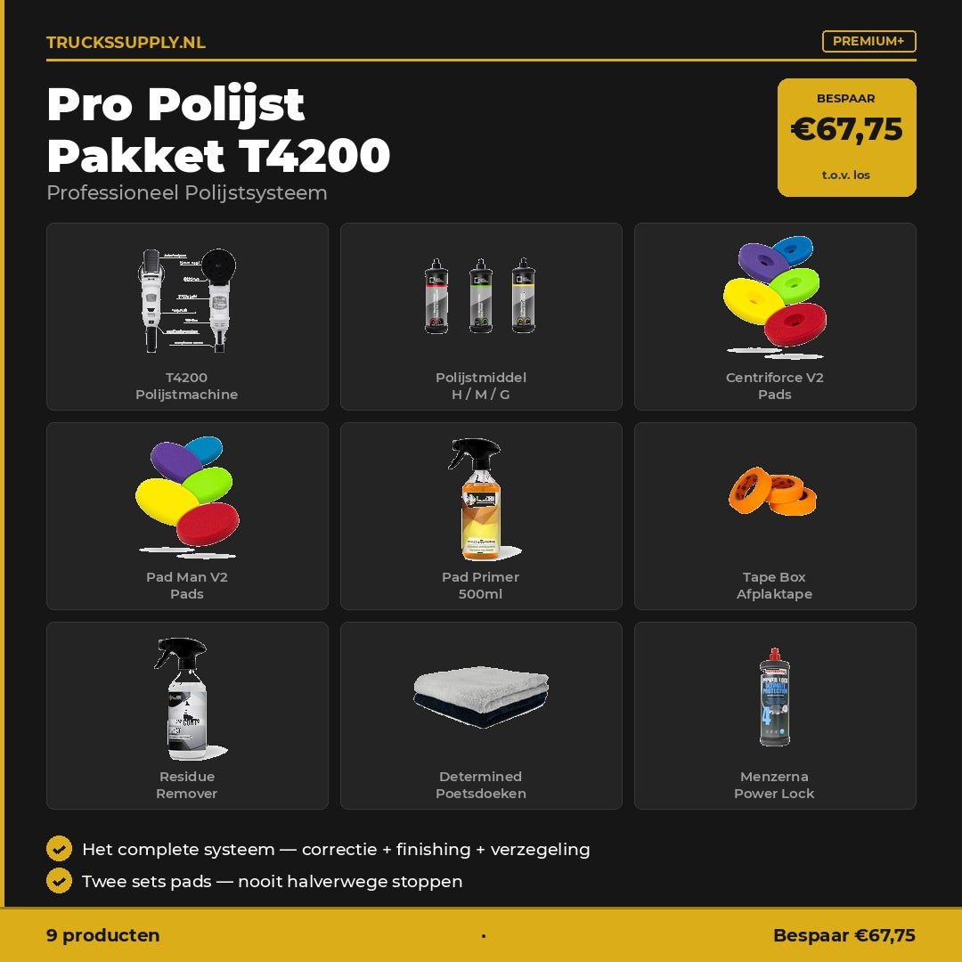 Pro Polijst Pakket T4200 – Professioneel Polijstsysteem