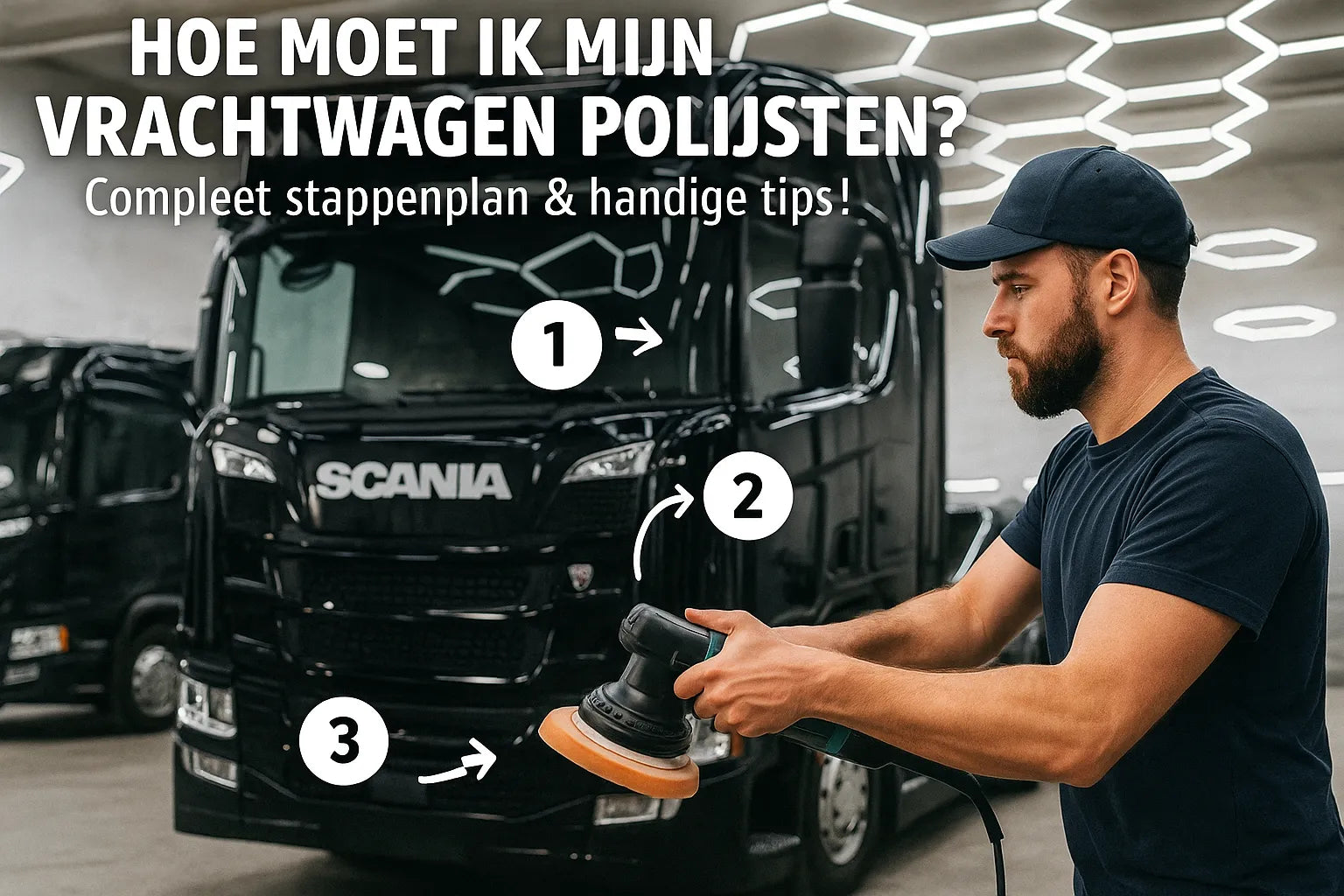 stappenplan vrachtwagen polijsten